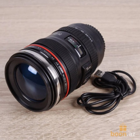 Кружка Объектив с мешалкой "Canon" EF 24-105